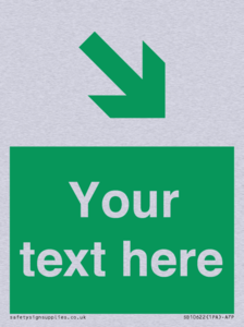 Custom Safe condition: Green Down right arrow